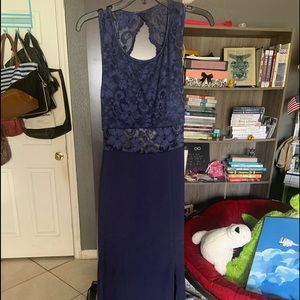 Emerald Sundae long blue dress